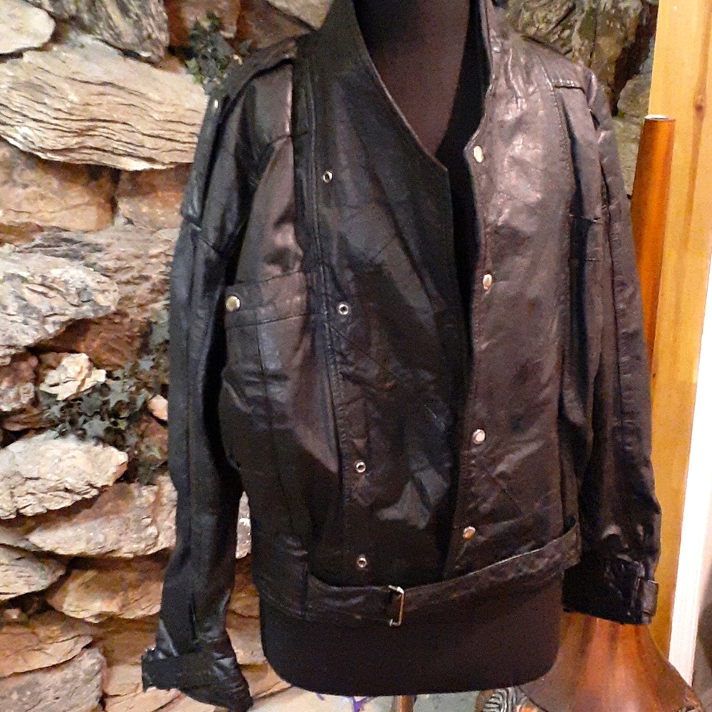 Vintage leather motorcycle